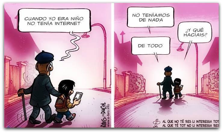Cuando yo era niño no tenía Internet