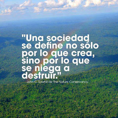 Una sociedad se define no sólo por lo que crea, sino por lo que se niega a destruir.