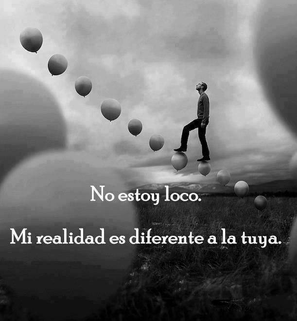 No estoy loco. Mi realidad es diferente a la tuya.