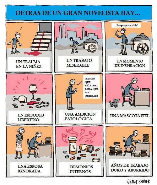 Detrás de un gran novelista hay...
