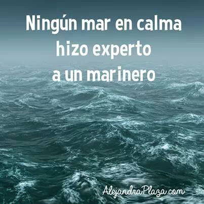 Ningún mar en calma hizo experto a un marinero.