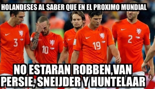 Holandeses al saber que el próximo Mundial