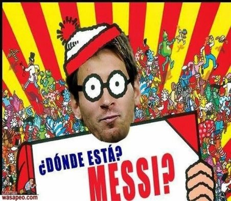 ¿Donde estás Messi?