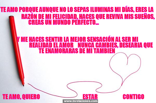 TE AMO, AMAME TAMBIEN