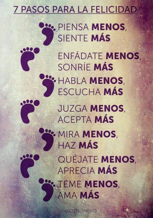 7 pasos para la felicidad