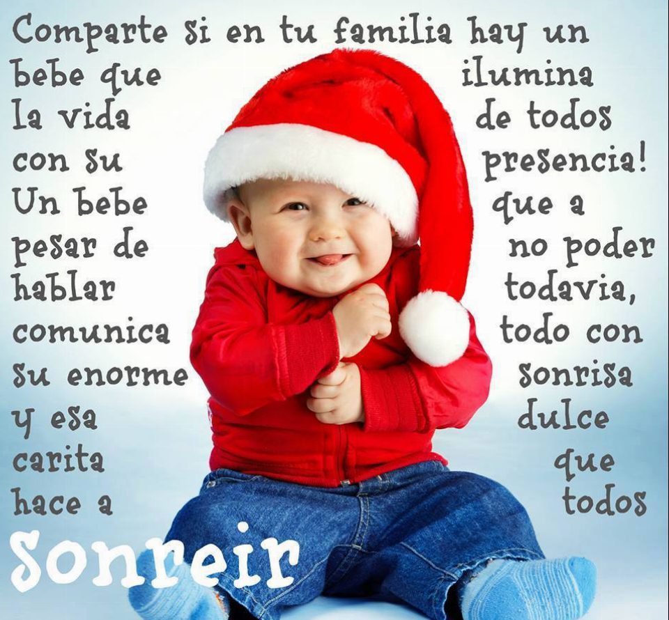 Comparte si en tu familia hay un bebé que ilumina la vida de todos con su presencia. Un bebé que a pesar de no poder hablar todavía comunica todo con su enorme sonrisa