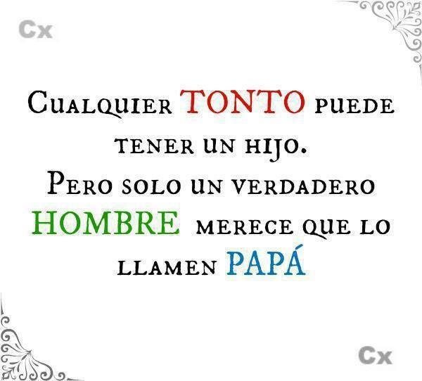 Cualquier tonto puede tener un hijo