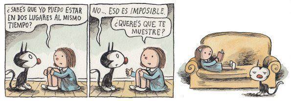 ¿Sabes cómo puedo estar en dos lugares al mismo tiempo? No... eso es imposible. ¿Quieres que te muestre?