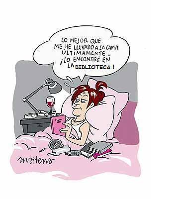 Lo mejor que me he llevado a la cama últimamente... Lo encontré en la biblioteca.