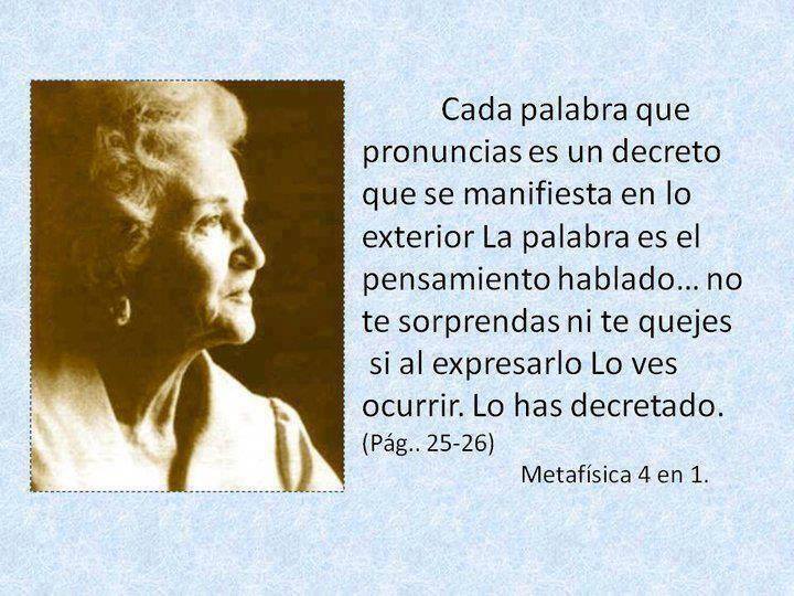Cada palabra que pronuncias es un decreto que se manifiesta en lo exterior. La palabra es el pensamiento hablado no te sorprendas ni te quejes