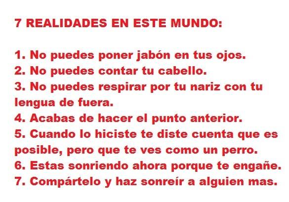 7 realidades en este mundo