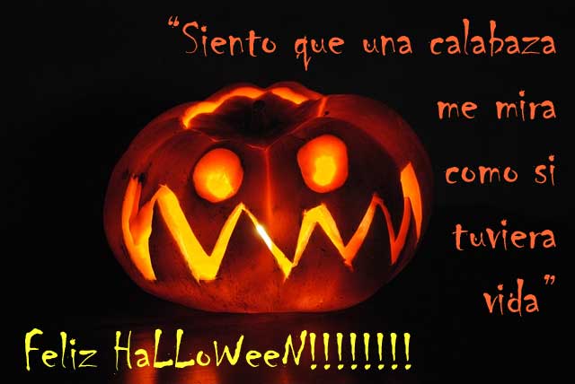 Siento que una calabaza me mira