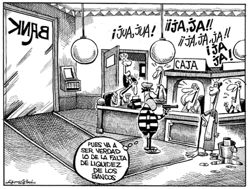 Falta de liquidez de los bancos