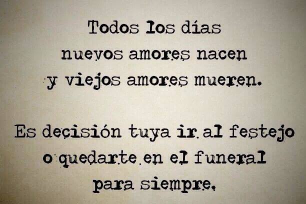 Todos los días amores nacen y mueren