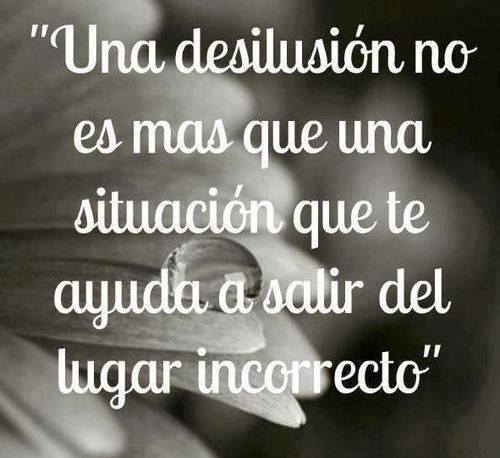 ¿Qué es una desilusión?