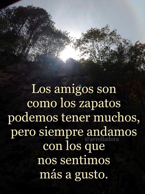 Los amigos son como los zapatos