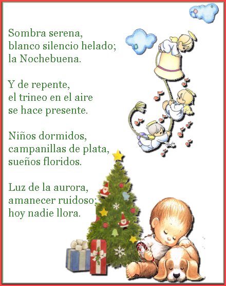 Nochebuena sombra serena blanco silencio