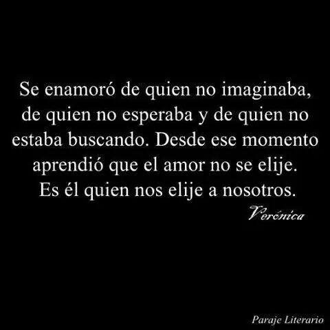 Se enamoró de quien no imaginaba