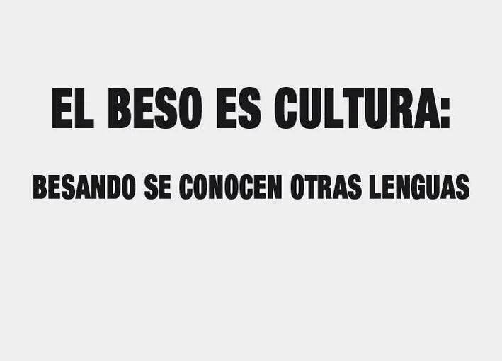 El beso es cultura