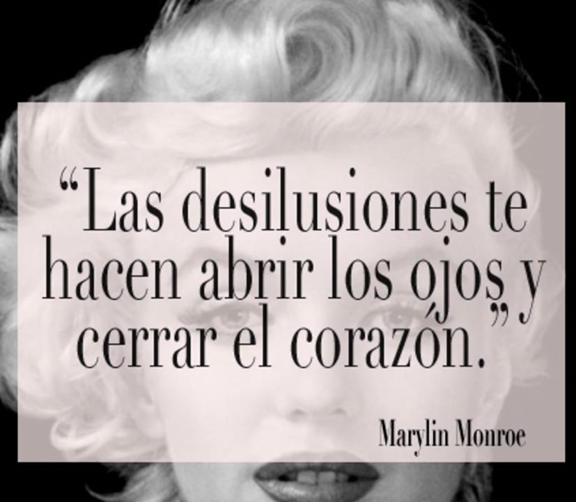 Las desilusiones te hacen abrir los ojos