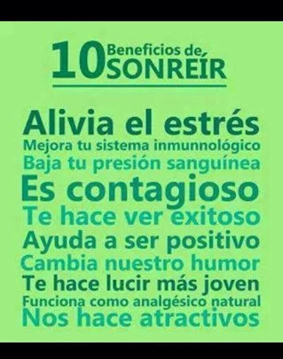Beneficios de sonreír