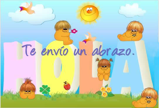 Te envío un abrazo…