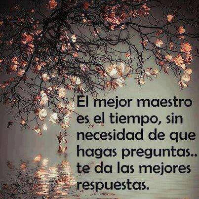El mejor maestro es el tiempo