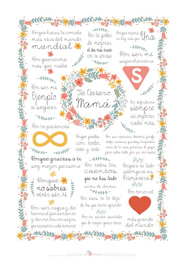 Te quiero mamá porque