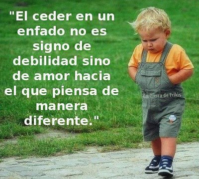 Ceder en un enfado