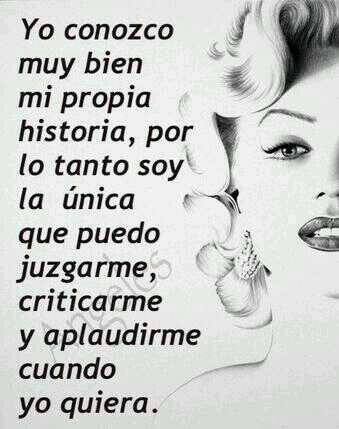 Yo conozco muy bien mi propia historia