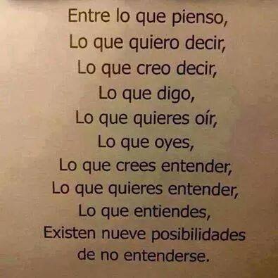 Posibilidades de no entenderse