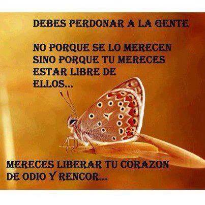 Debes perdonar a la gente