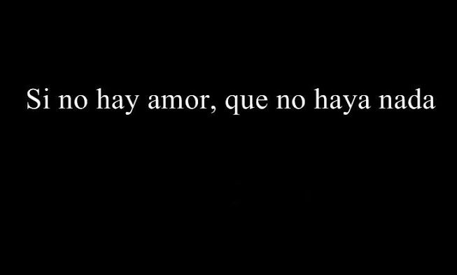 Si no hay amor