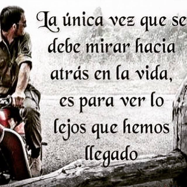 Mirar hacia atrás en la vida