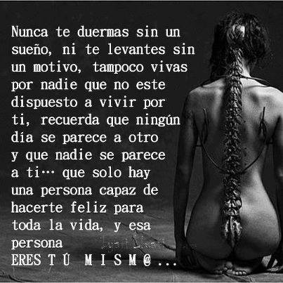 Nunca te duermas sin un sueño