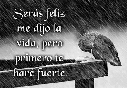 Serás feliz me dijo la vida