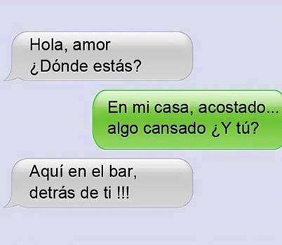Hola amor ¿Dónde estás?