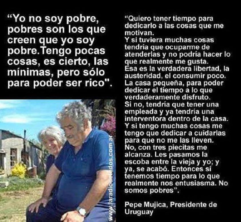 Yo no soy pobre, pobre son los que lo creen