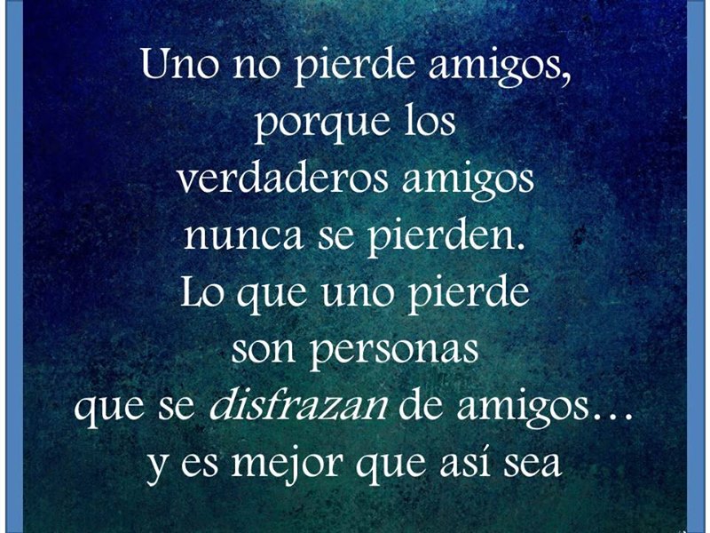Uno no pierde amigos