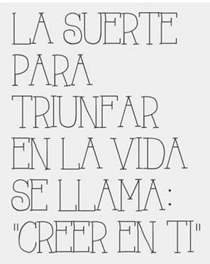 La suerte para triunfar en la vida