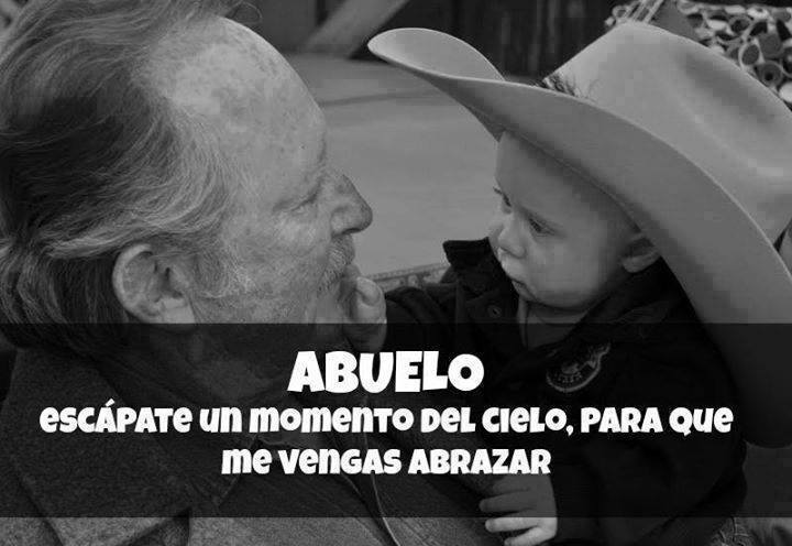 Abuelo escápate un momento del cielo