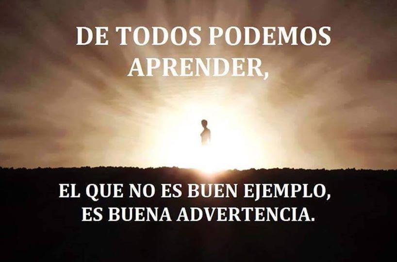 De todo podemos aprender