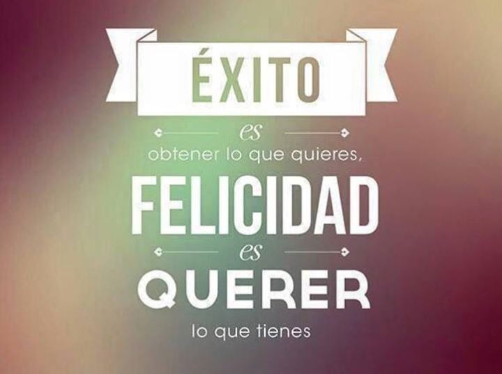 Éxito es obtener lo que quieres