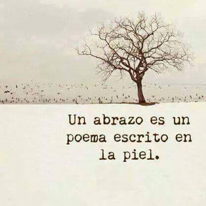 Un abrazo es como un poema