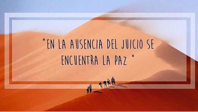 En la ausencia del juicio se encuentra la paz