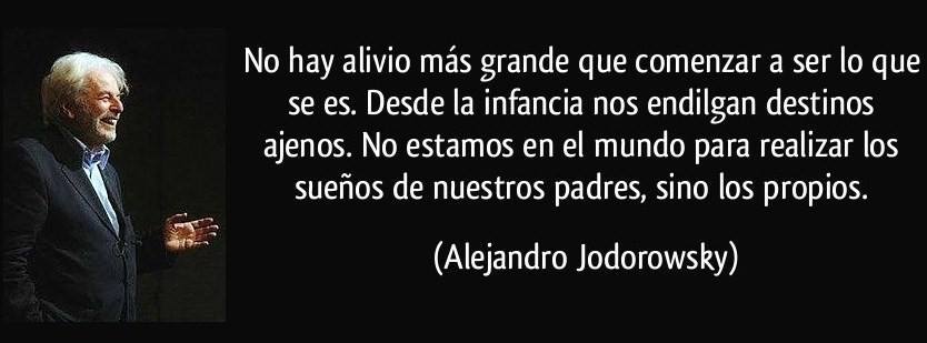 No hay alivio más grande que comenzar a ser lo que se es