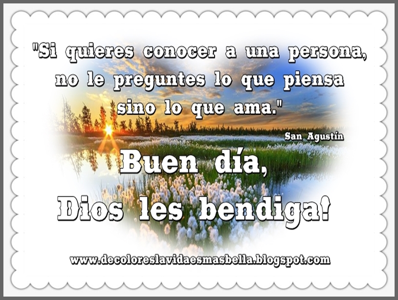 Buen día, Dios les bendiga!