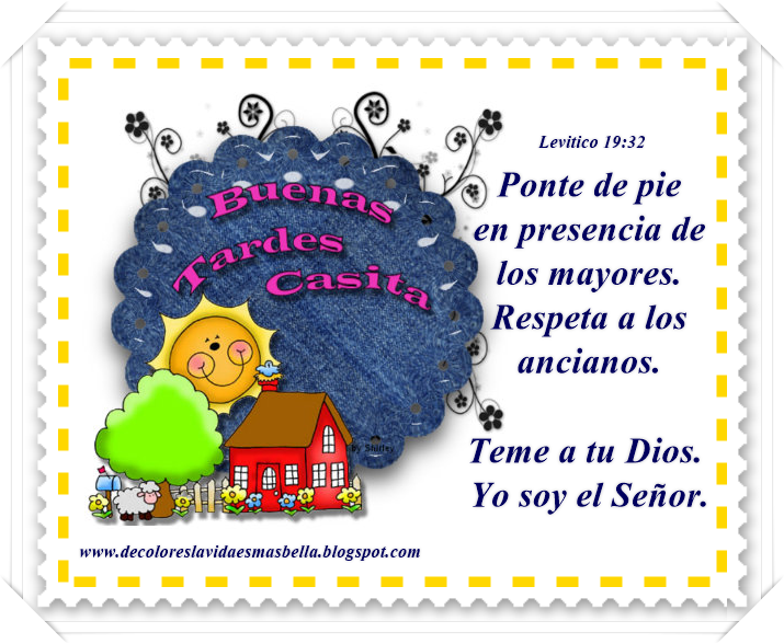 Buenas Tardes Casita!