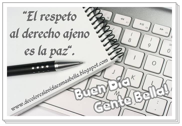 Buen Día Gente Bella!