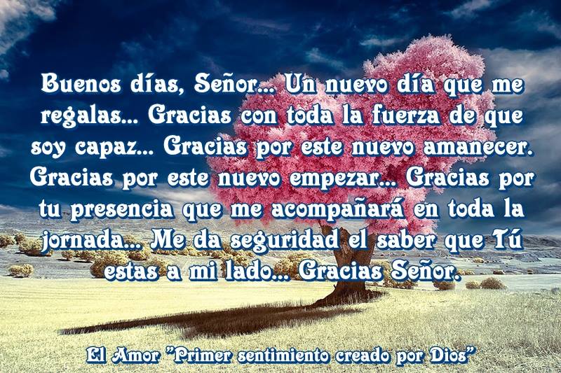 Buenos días, Señor.